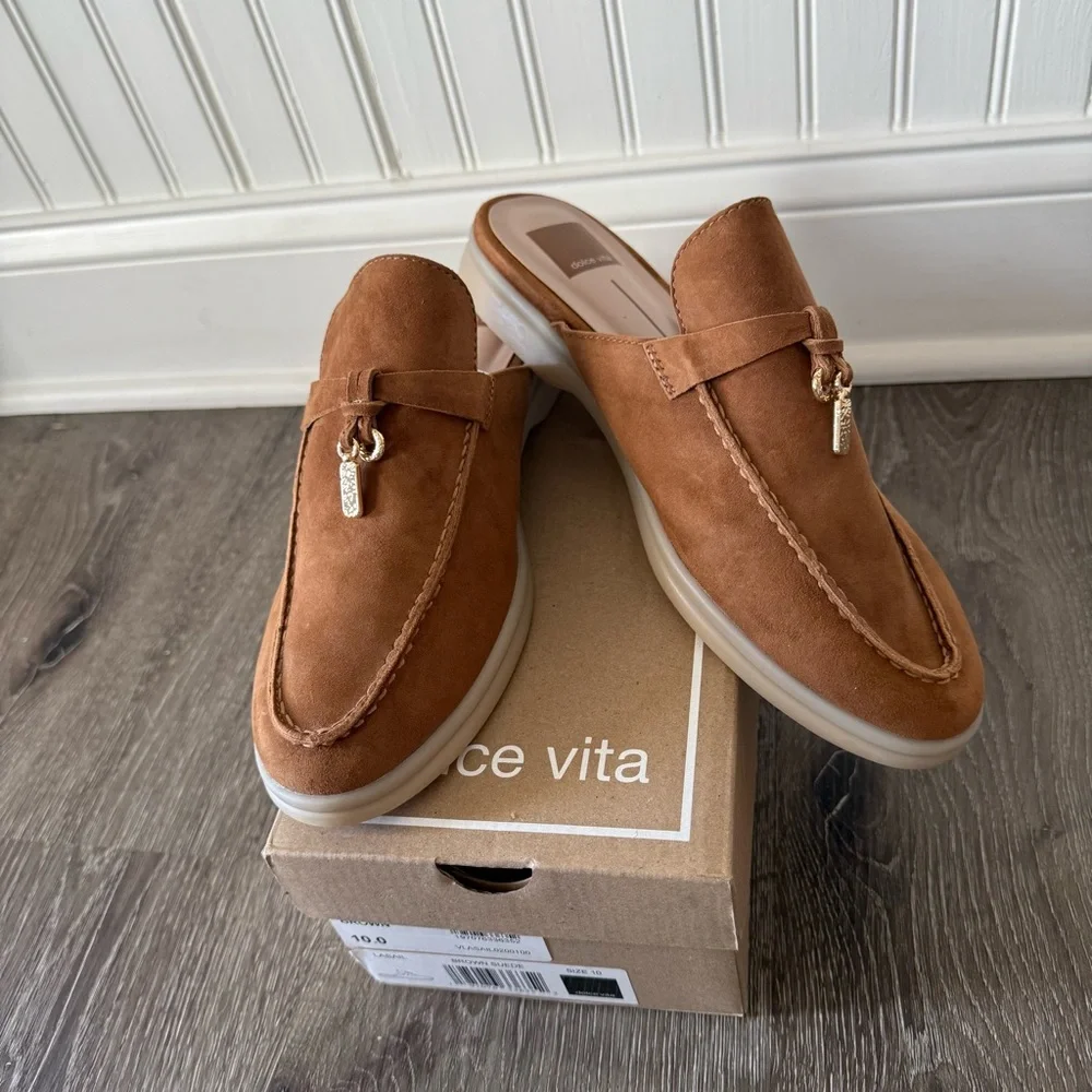 DOLCE VITA Dolce Vita Women's Lasail Loafer Brown Suede 10 - Picture 5 of 8